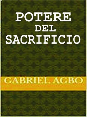 cover image of Potere del sacrificio